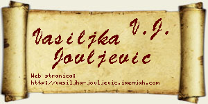Vasiljka Jovljević vizit kartica